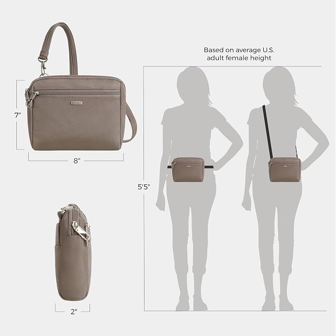 Travelon Anti-Theft Classic Convertible Crossbody & Waist Pack