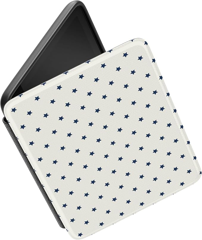 Casely Kindle Case | Tiny Stars | Blue & White | 7” Kindle Colorsoft and 7” Kindle Paperwhite (12th Gen)