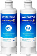 Waterdrop Alkaline WD-F45-AL Refrigerator Water Filter, Enhances pH, Replacement for Samsung® DA97-17376B, HAF-QIN/EXP, DA97-08006C, RF28R7201SR, RF28R7351SG, 2 Pack