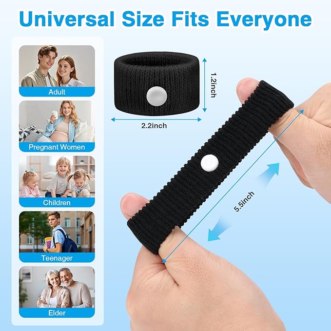 LYJEE Motion Sickness Bracelets for Adults and Kids: Motion Sickness Bands Nausea Relief for Pregnant Women - Natural Acupressure Anti Nausea Wristband Relief for Car Cruise Air Travel Sickness