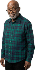 Silverts Men’s Adaptive Clothing Magnetic Button Dress Shirt, Assisted Dressing Top for Elderly, Nursing Home & Rehab Wear
