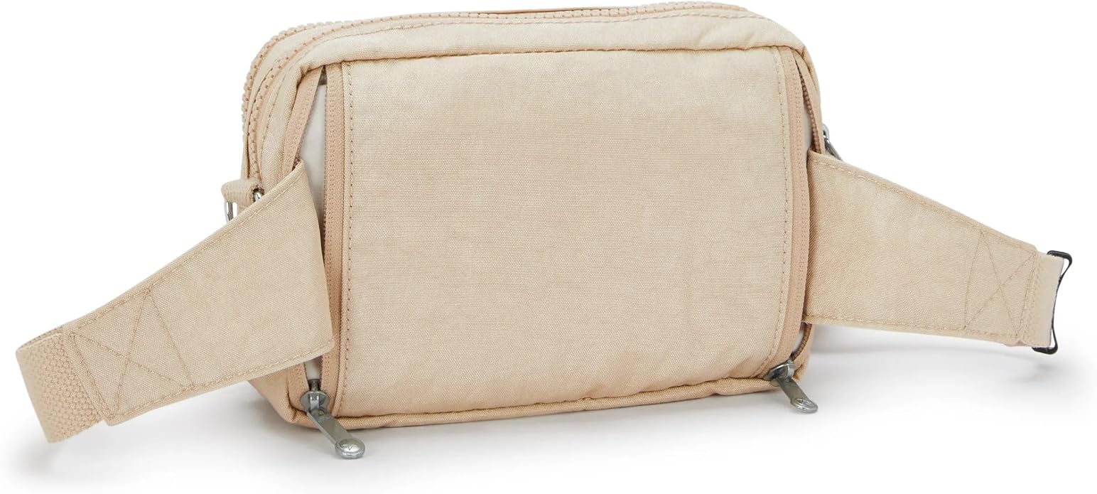 Kipling Women’s Abanu Multi Crossbody Bag, Lightweight, Adjustable Nylon Waist Pack with Multi-Compartment Zip Pockets