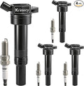 UF651 Ignition Coil Packs and Iridium Spark Plugs Compatible with 2012-2019 Kia Soul Forte/ 2010-2020 Hyundai Elantra Tucson