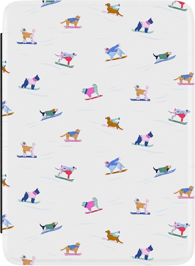 Casely Kindle Case | Powder Pups | Dog Sled | Compatible with 7” Kindle Colorsoft and 7” Kindle Paperwhite (12th Gen)