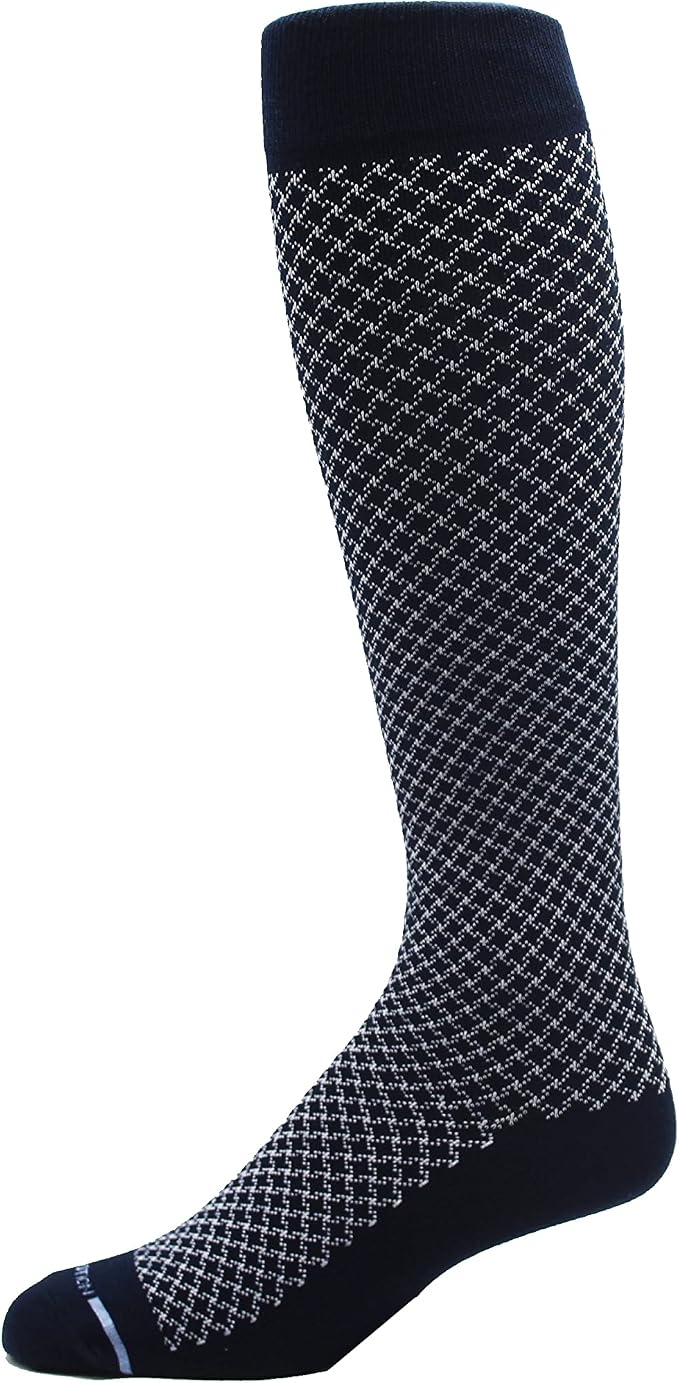 Dr. Motion 4 Pairs Men's Athletic Traveler Graduated Compression Knee High Socks