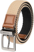 Tommy Hilfiger Men's Reversible Leather Belt, 2‑in‑1 Design for Dress Or Casual Wear