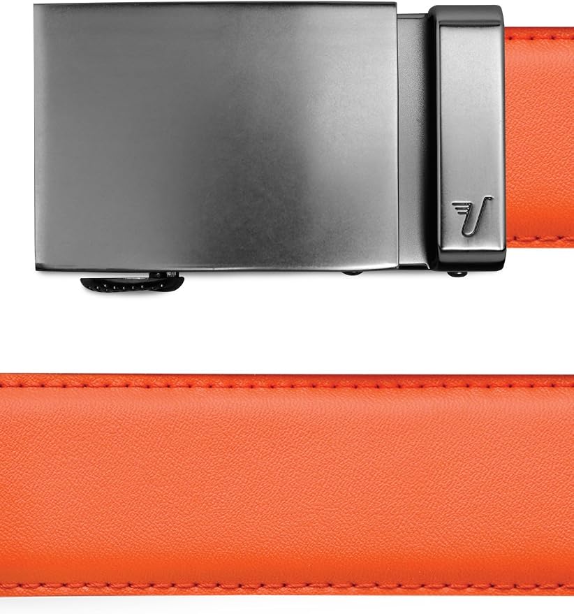 Mission Belt Men's Leather Ratchet Belt, 40mm Metal Collection