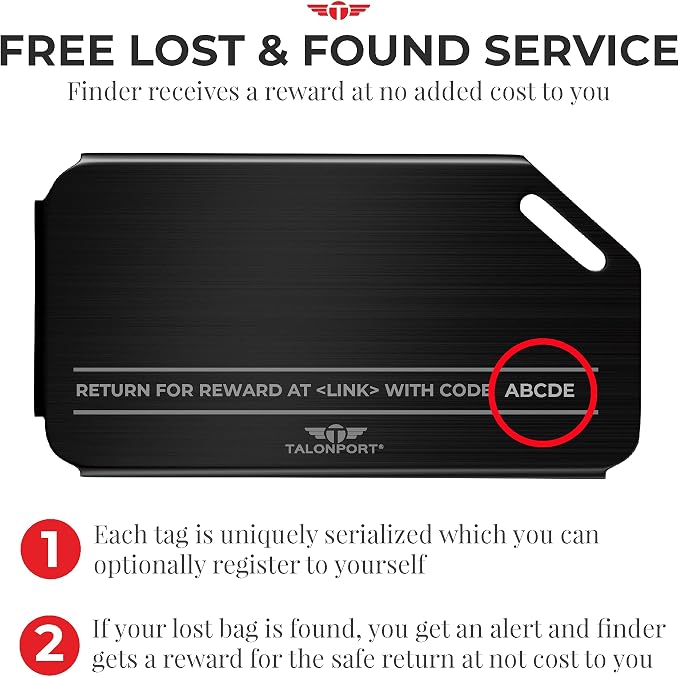 Heavy Duty Metal Luggage Tags for Suitcases| Indestructible Aluminum Travel Tag w/Steel Cable Loop & Smart Lost Bag Recovery, Durable Bag Identifier, Black Silver Gold (Black, 2 Pack)