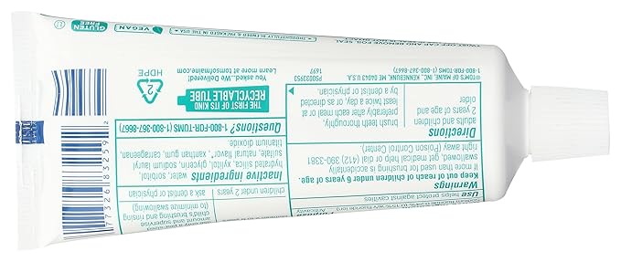 Tom's of Maine, Travel Size Anticavity Toothpaste - Fresh Mint, 3 Ounce