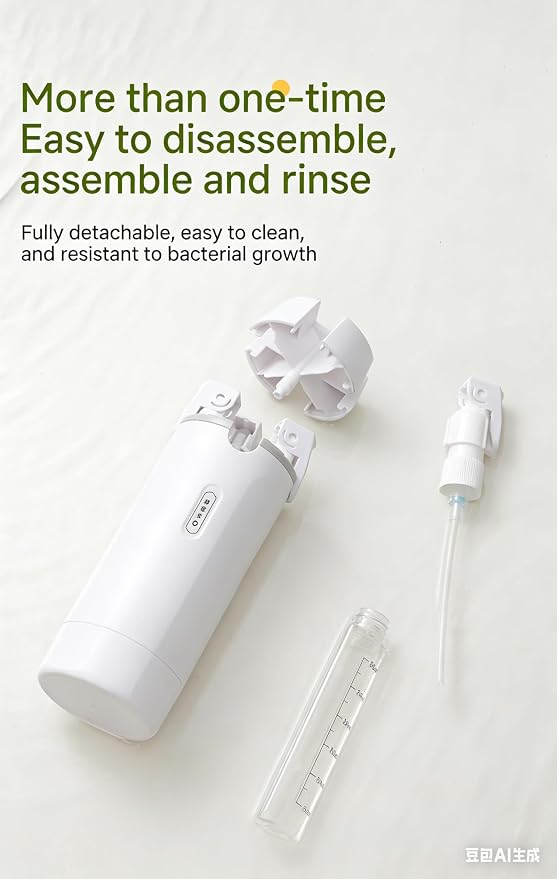 Travel Dispenser, 4 in 1, 30ML Leak Proof Bottles for Toiletries, Portable Containers for Shampoo, Lotion, Conditioner, Cream, White and Green, 4 Pack
