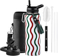 RAYMYLO 2026 Soccer Biggest Event Edition Insulated Water Bottle 40 oz, Nation Flag Design, Best Souvenir & Gift for World Soccer Lover, Vacuum Stainless Steel (Cold for 36Hrs), Leak Proof & Non-BPA