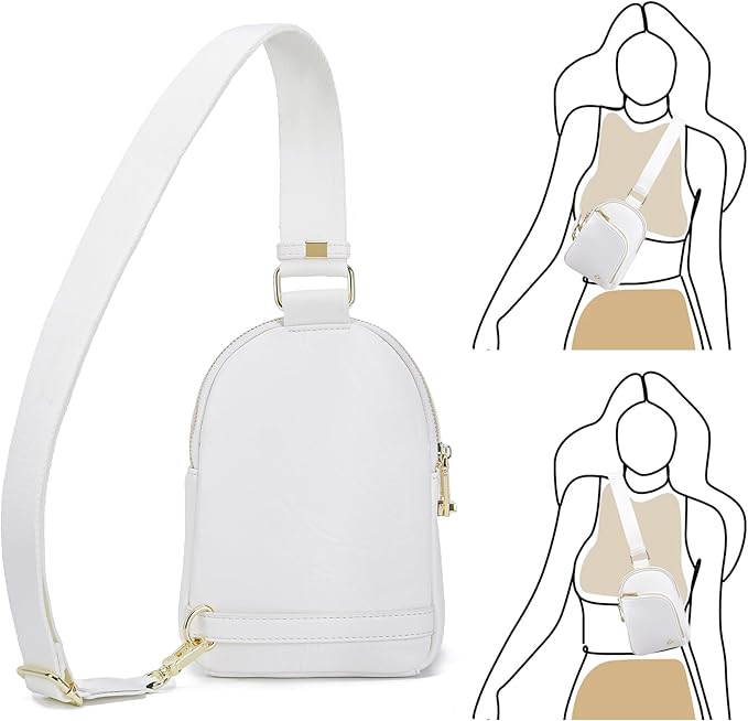 INICAT RFID Blocking Sling Bag, Anti Theft Crossbody Bag for Women Compact Travel Purses Vegan Leather