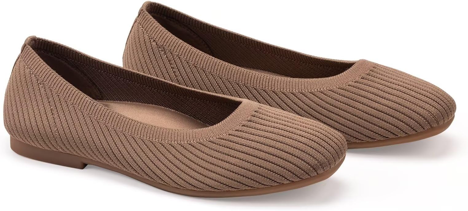 Frank Mully Women's Flats Square Toe Flats Comfortable Slip on Washable Ballet Flats Shoes for Women Dressy Work