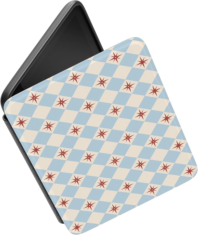 Casely Kindle Case | Chelsea Checker | Starlight Tiles | Compatible with 7” Kindle Paperwhite & 7” Kindle Colorsoft