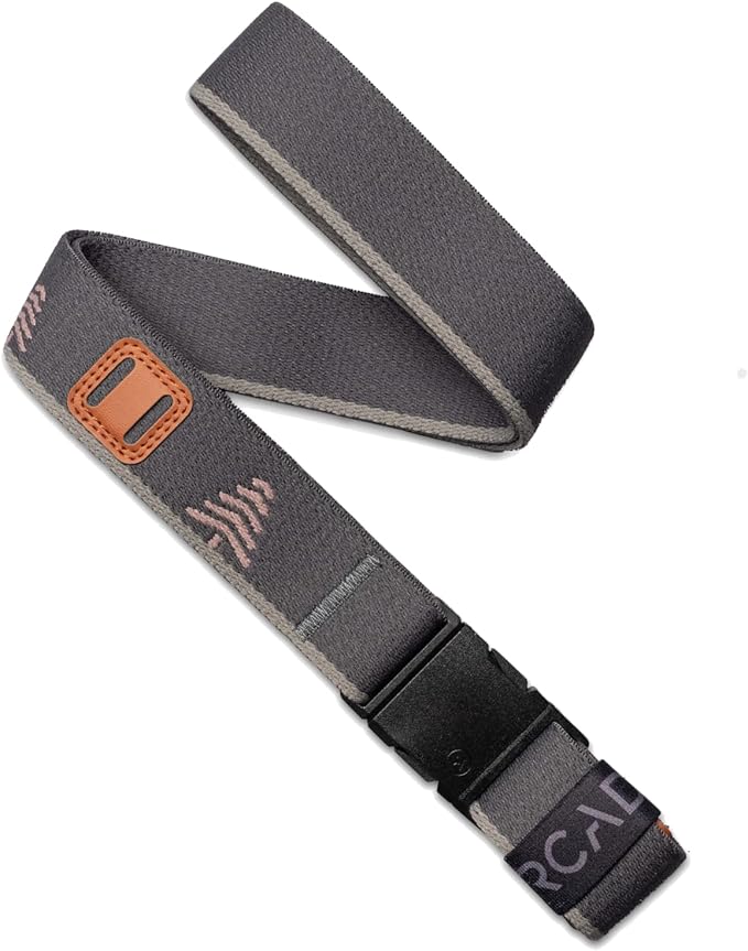 Arcade Belts A2 Slim Adventure Belt: Heavy Duty Stretch, Metal Free Buckle