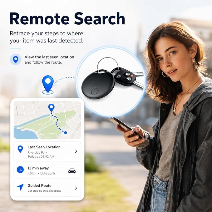 2026 Tracker Smart Tags for iOS and Android,Dual System Android Tracker Tags Bluetooth Key Finder Compatible with iOS and Android for Keys, Luggage and More
