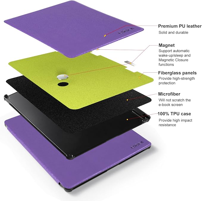 CoBak Case for 11" Kindle Scribe 3rd Generation 2025, Kindle Scribe Colorsoft - All New PU Leather Cover with Auto Sleep Wake, Pen Holder for Scribe 11" 2025 Released