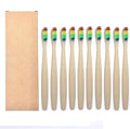Manual Toothbrush 10PCS Colorful Toothbrush Set Soft Bristle Teeth Whitening Toothbrushes Soft Care Toothbrush(10PCS Rainbow Color)