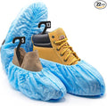 22 Premium XL Booties -Thick Extra Large Disposable Boot & Shoe Covers, Non Slip Water Resistant Foot Protectors, Construction Durable 42GSM for Indoors Outdoors, Up to US Men 13, Women 15