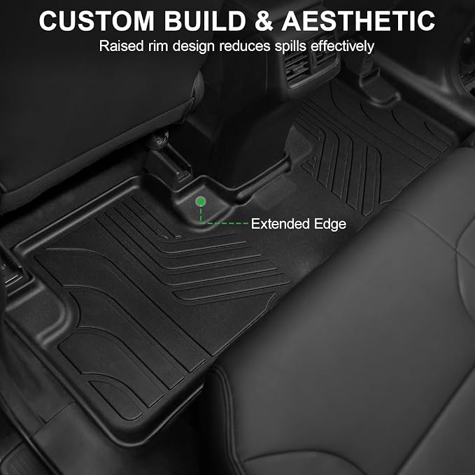 Floor Mats for 2012 2013 2014 2015 2016 Honda CRV CR-V LX, SE and EX (NOT for Touring or EX-L Models), TPE All Weather Durable Floor Liners for Honda CRV Accessories