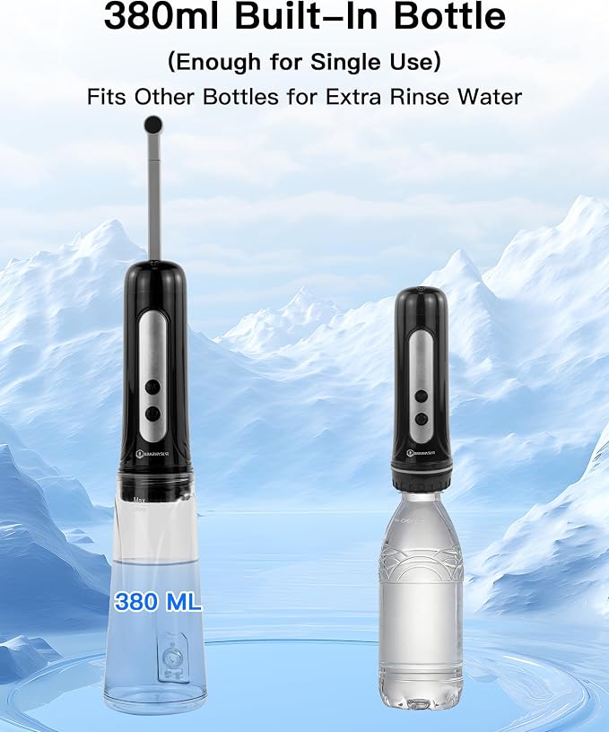 Portable Bidet for Travel, 800mAh Electric Handheld Bidet with 380ml Bottle
