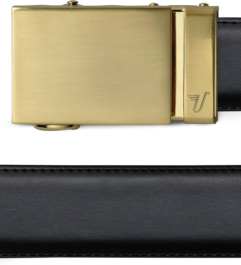 Mission Belt Men's Leather Ratchet Belt, 40mm Metal Collection