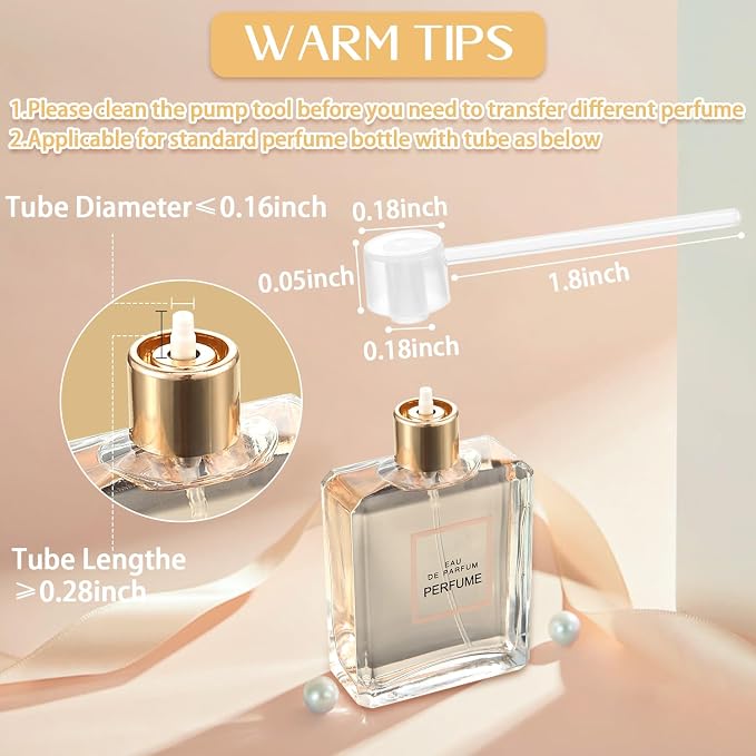 Honeydak 7 Pcs 30ml Travel Perfume Atomizer Bottles, Refillable Cologne Travel Spray Bottles, Portable Empty Perfume Sprayers with Pump Transfer Tools for Purse, Daily Use