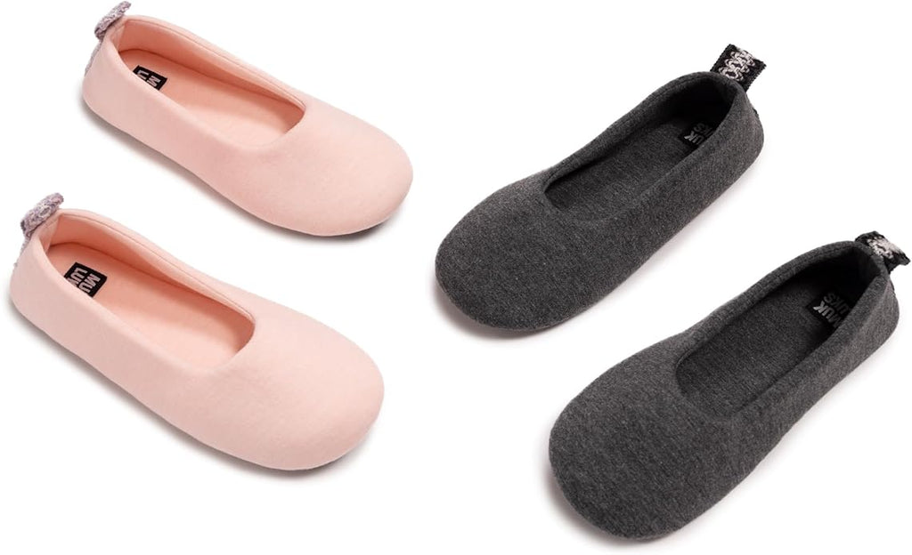 MUK LUKS 2-Pack Travel Ballerina Set Women's Slipper