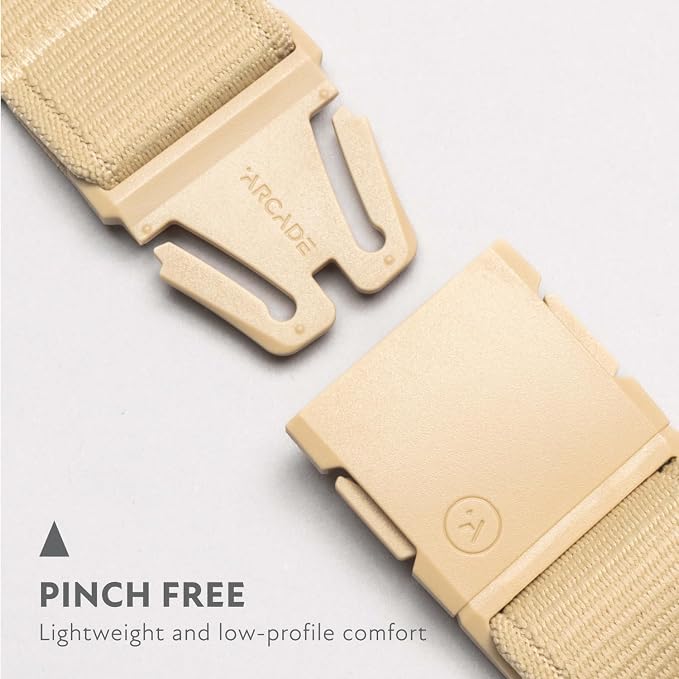 Arcade Belts A2 Unisex Adventure Belt: Heavy Duty Stretch, Metal Free Buckle