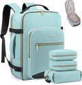 LOVEVOOK 40L Travel Backpack Flight Approved Carry on Backpack,3 Packing Cubes,Waterproof Personal Item Travel Bag,TSA Carry on Luggage Suitcase Travel Essentials,Gifts for Women & Men,fits 17" Laptop