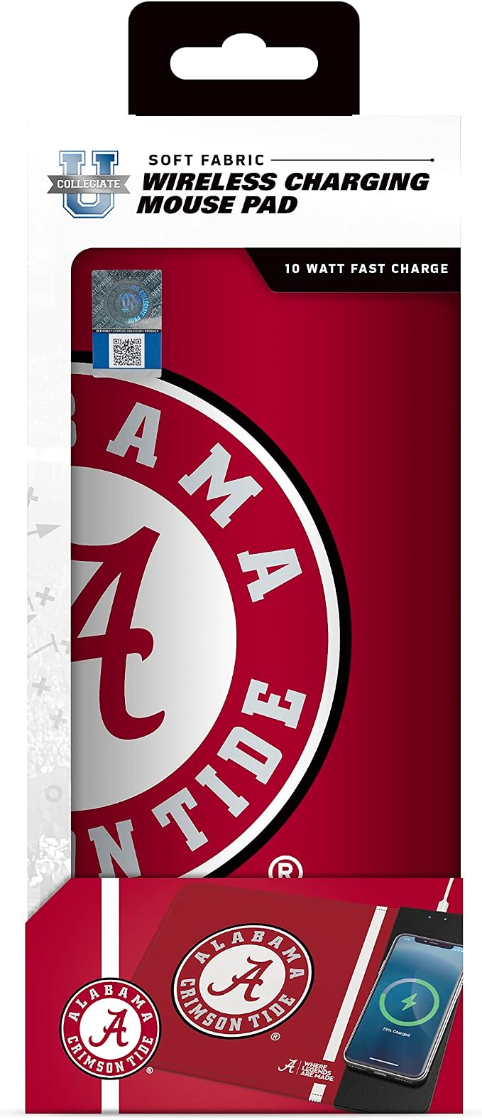 SOAR NCAA Unisex Cell Phone Wireless Charging Mouse Pad