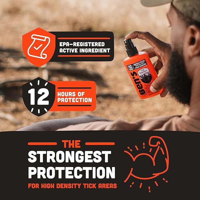 Ben's Tick Repellent - Tick, Mosquito & Insect Repellent Spray for Adults & Children - Bug Spray with 20% Picaridin - Offers 12 Hours of Protection - 3.4 fl oz (Pack of 3