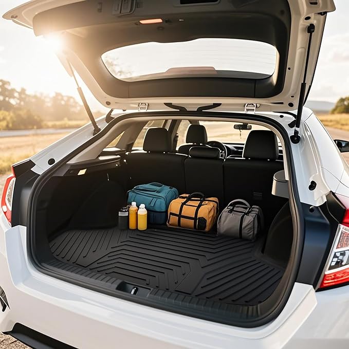 YITAMOTOR Floor Mats & Trunk Mat Fit for Honda Accord 2026 2025 2024 2023 (Gasoline & Hybrid), All Weather TPE Floor Liner Custom Fit for Accord Accessories, 1st, 2nd Row and Cargo Liners, Black