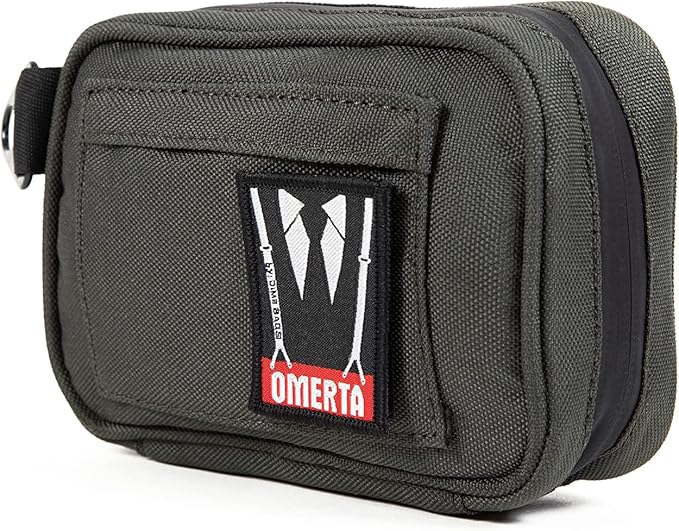 DIME BAGS Odor Sealing Padded Pouch, Carbon-Lined Smell Blocking Bag with Protective Interior for Glass & Gear, Water-Resistant Exterior, Low-Profile & Discreet (7 Inch, Green)
