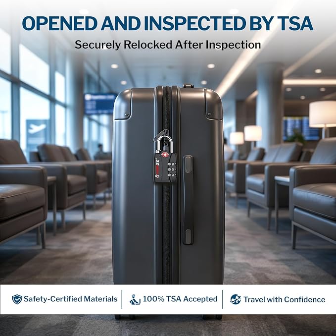 Forge TSA Approved Luggage Locks - Black 2 PK