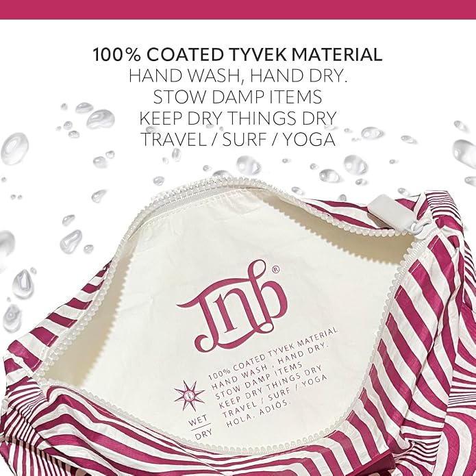 100% Coated Tyvek Material, Beach Pouch, Waterproof Pouch for Beach, Makeup Pouch, Wet Dry Bag,Clutch
