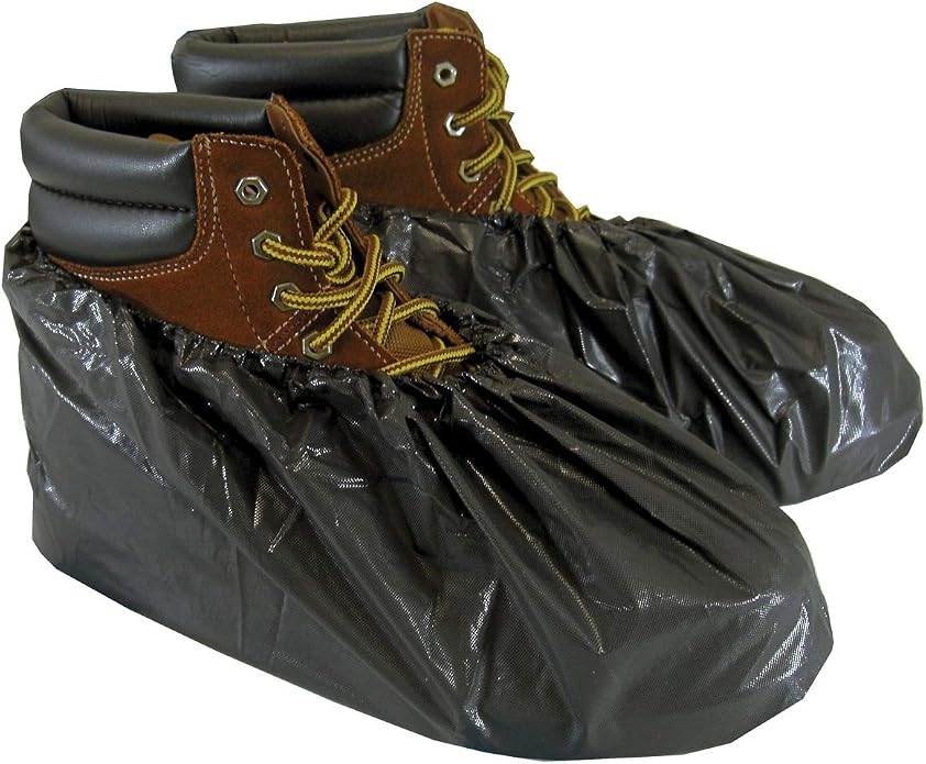 ShuBee Waterproof Shoe & Boot Covers Slip-Resistant Disposable for Plumbing Construction Floor Protection - 40 Pair