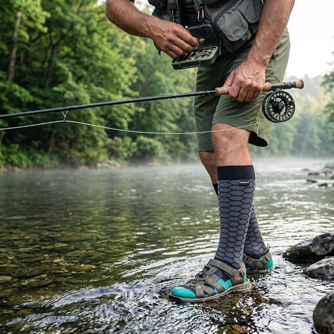 RANDY SUN Waterproof Breathable Knee High Kayaking Hunting Fishing Socks