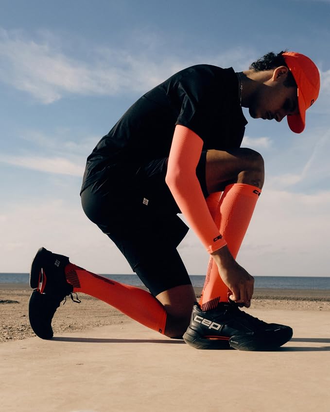 CEP Core Run 5.0 Tall Compression Socks for Men – 20-30mmHg Compression, Achilles & Shin Support, Breathable Quick-Dry Fabric for Improved Performance & Fast Recovery