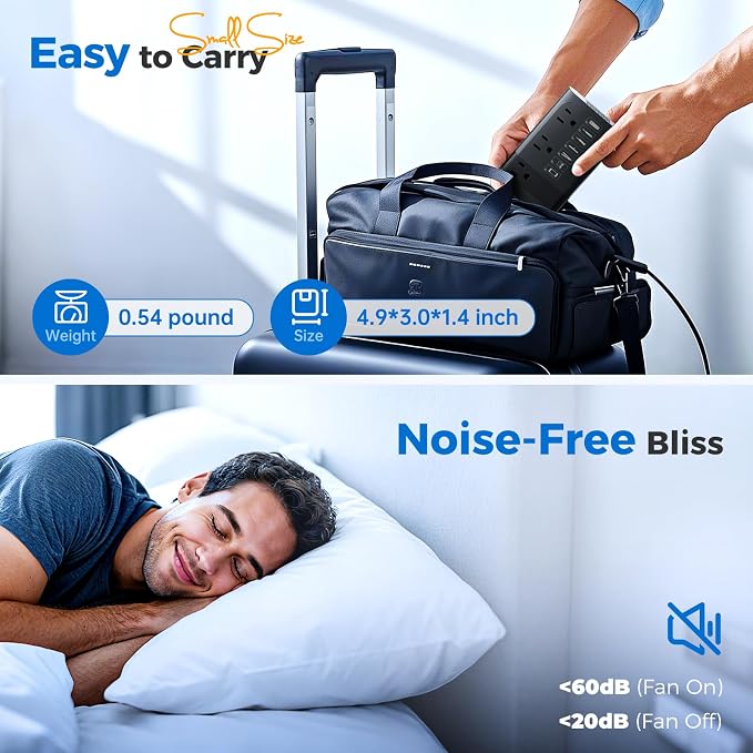 DOACE 350W Voltage Converter US to Europe for Hair Straightener Curling Iron CPAP –220V to 110V Converter for European Travel, 7 in 1 Power Converter Adapter Combo with 3 AC & 2 PD & 2 USB Chargers