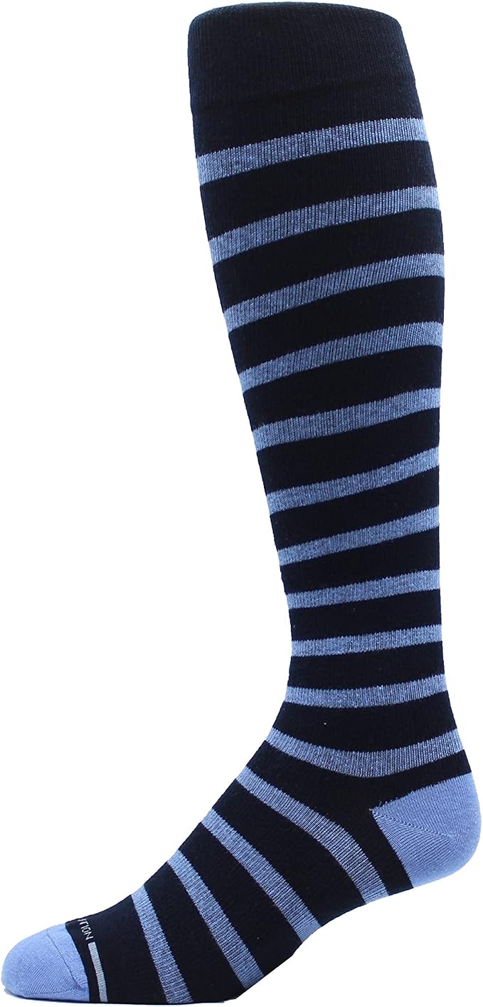 Dr. Motion 4 Pairs Men's Athletic Traveler Graduated Compression Knee High Socks