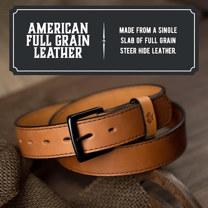 Main Street Forge American Made Leather Belts for Men | Men's Leather Belt | Made in the USA Mens Belt