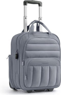 BAGSMART Small Underseat Carry on Luggage with Wheels, 16 inch Small Under Seat Luggage, Lightweight Travel Suitcase for Women, Dark Gray