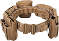 YAKEDA Tactical Battle Belts for Men- Quick Release Trigger Airsoft Belt Heavy Duty Belts with Pouches 7 PCS