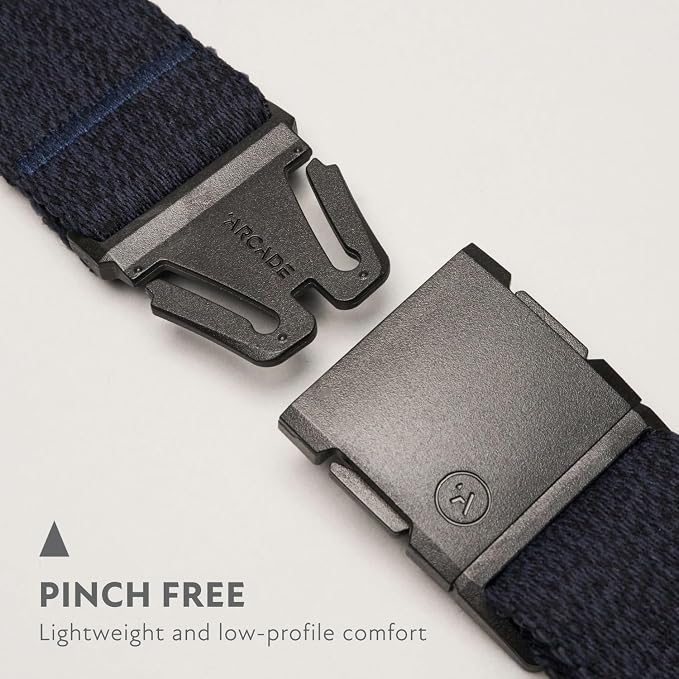 Arcade Belts A2 Unisex Adventure Belt: Heavy Duty Stretch, Metal Free Buckle