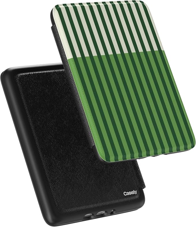 Casely Kindle Case | Clubhouse | Fairway Stripes | Compatible with 7” Kindle Colorsoft and 7” Kindle Paperwhite (12th Gen 2024 Models)