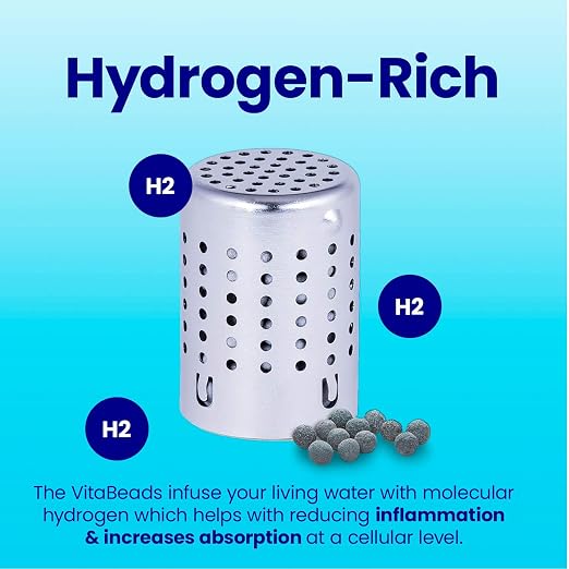 DYLN VitaBead Diffuser | Creates Hydrogen-Rich, pH 9+ Alkaline Antioxidant Water | Replacement for DYLN Bottle | Natural Mineral Ionized Hydrogen Generator for Delicious Tasting Water | 1-Pack