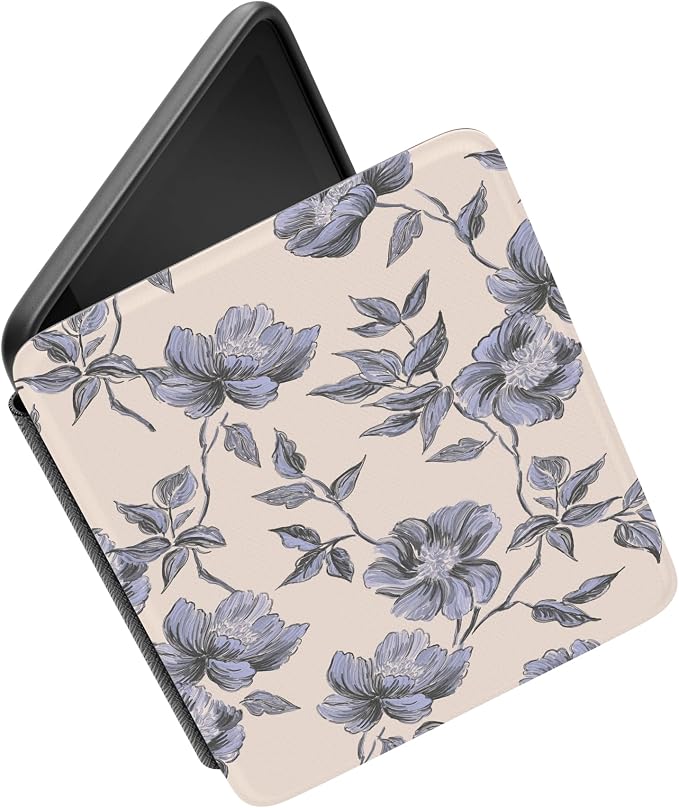 Casely Kindle Case | Ink & Iris | Vintage Floral | Compatible with 7" Kindle Colorsoft and 7" Kindle Paperwhite (12th Gen)