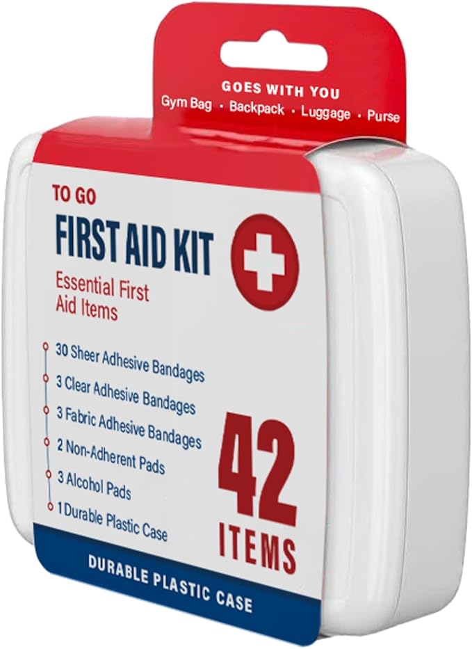 DecorRack 4200 Piece First Aid Kit, 100 Individual Boxes of 42 Items Each, First Aid Kits for Minor Cuts, Scrapes, Travel, Car, Home, Work, Field Trips or Camping (4200pcs, 100 Pack)