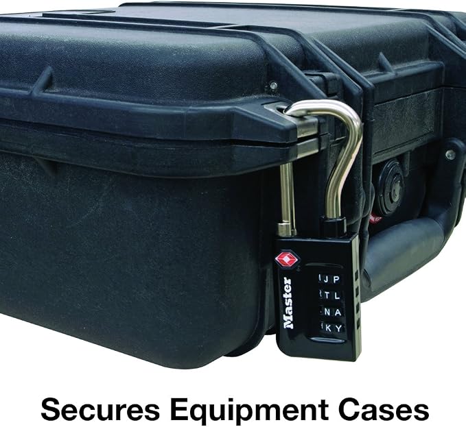 Master Lock 4696TWD Set Your Own Word Combination TSA Approved Luggage Lock, 2 Pack